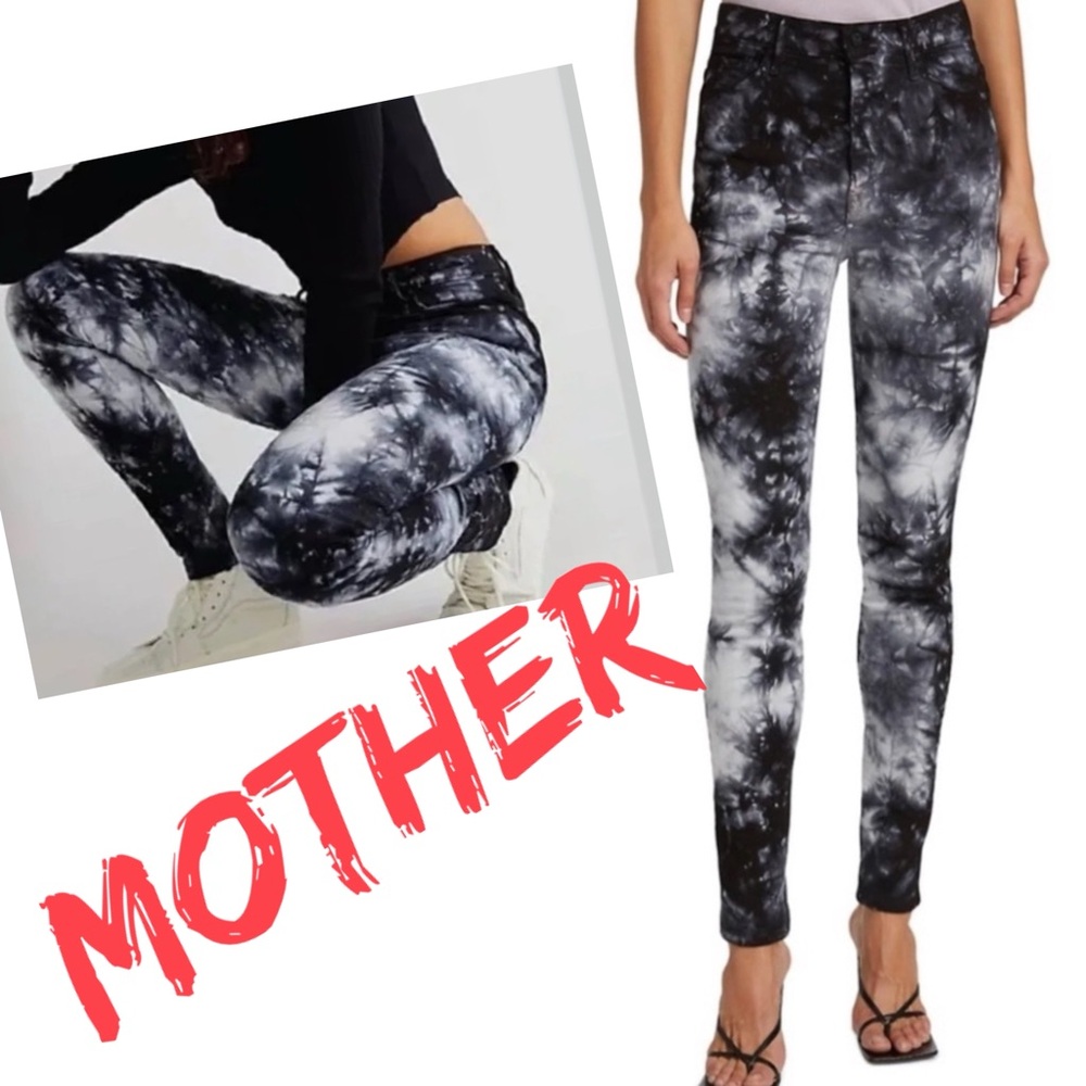 NWT MOTHER Super Swooner Winding Paths
Skinny Tie Dye Jeans Size 25